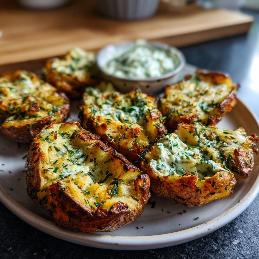 Ofenkartoffeln mit Kräuterquark