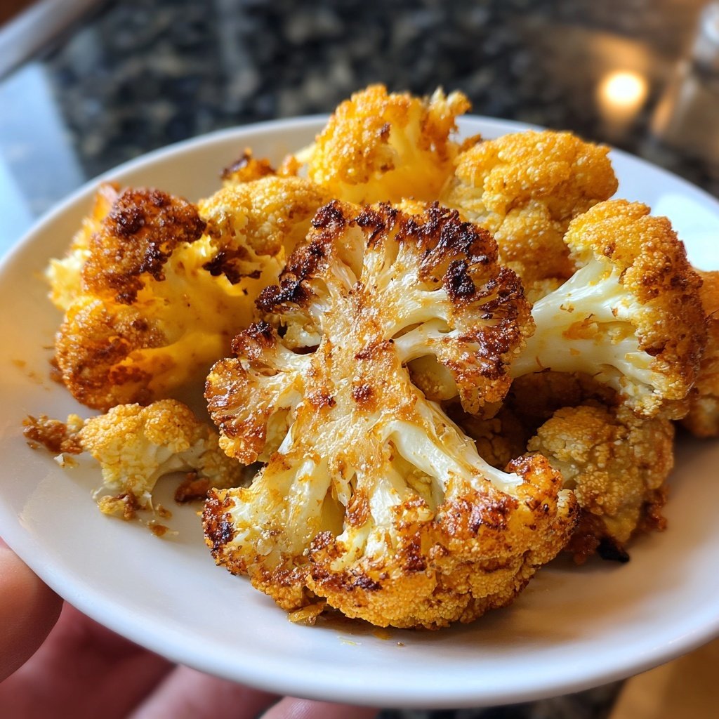 Blumenkohl aus dem Ofen knusprig