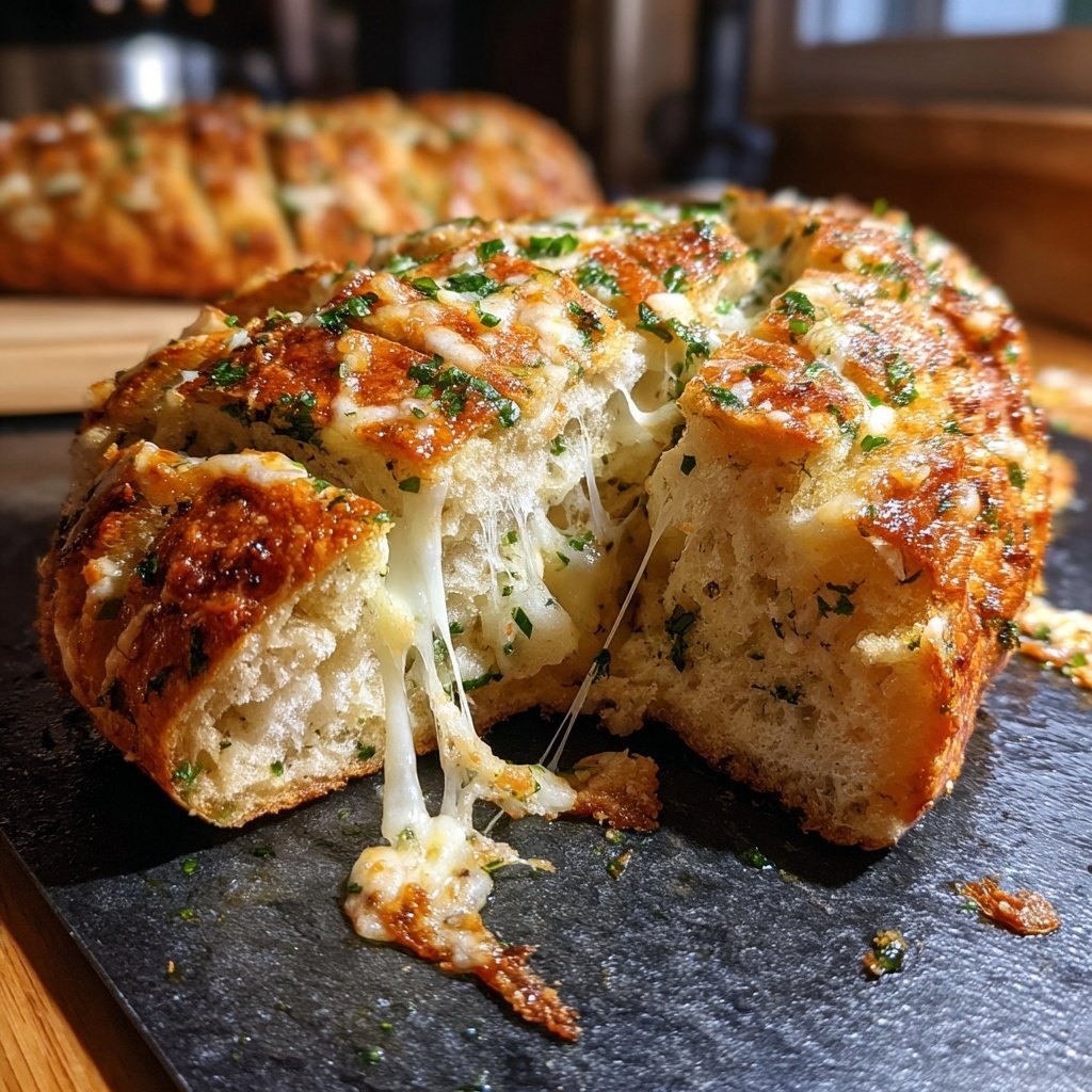 Zupfbrot Mit Knoblauch Und Mozzarella