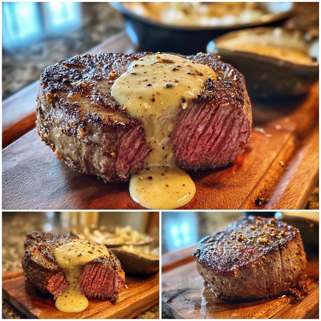 Rinderfilet mit Pfefferrahm