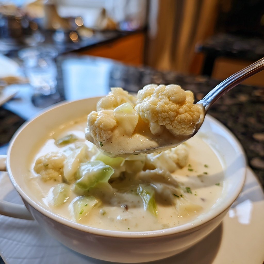 Blumenkohlsuppe mit Sellerie