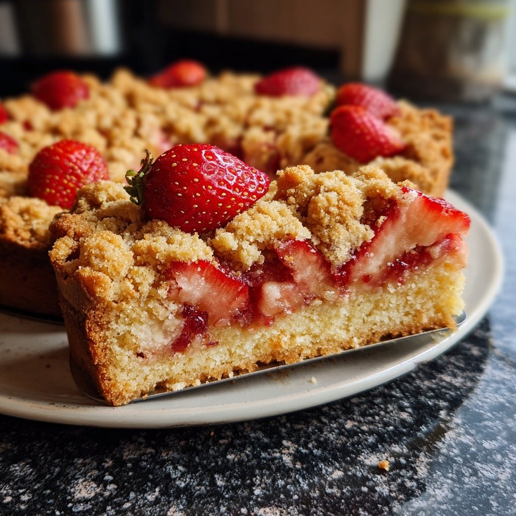 Streuselkuchen Mit Erdbeeren