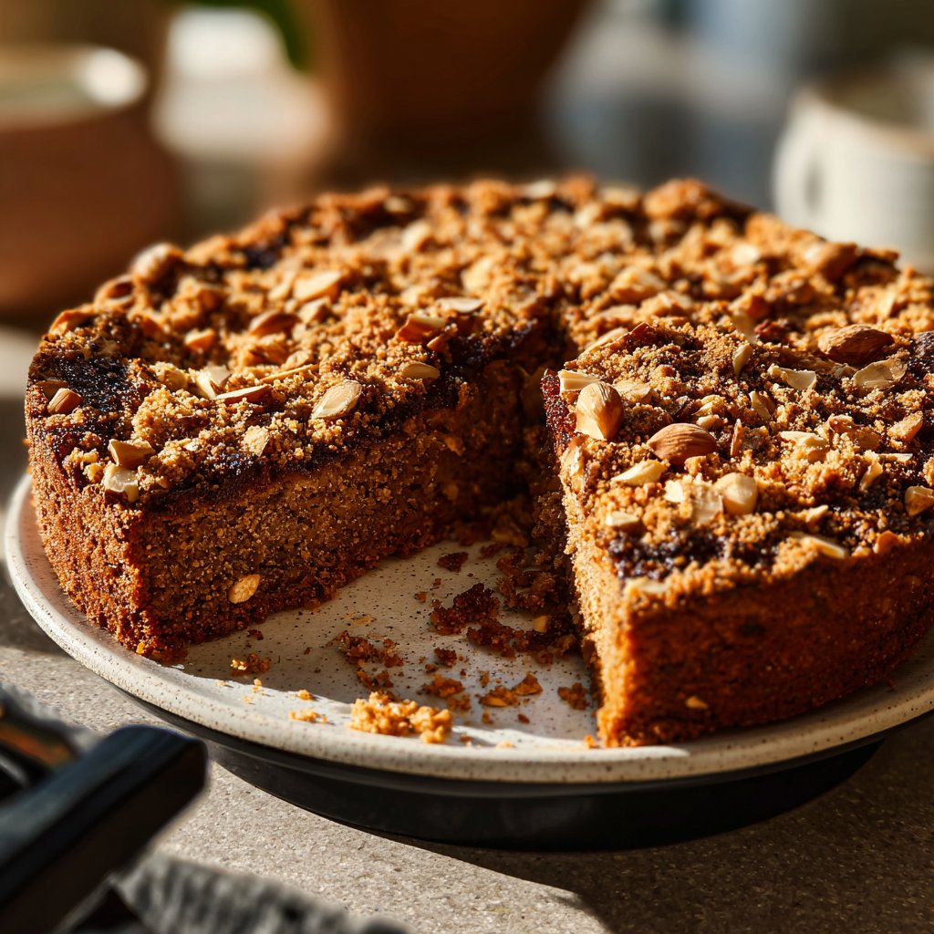 Bananenkuchen mit Mandeln und Kakao