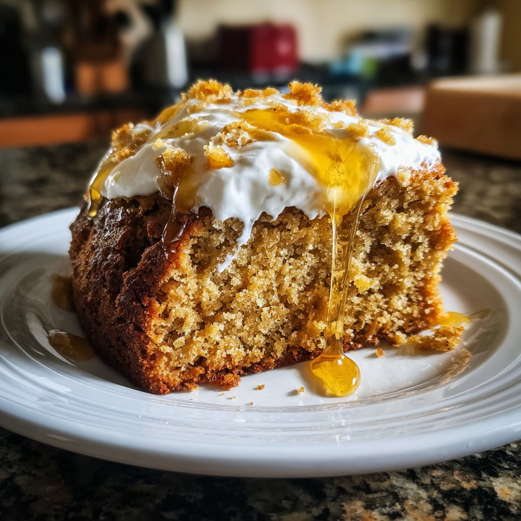 Bananenkuchen mit Joghurt und Honig