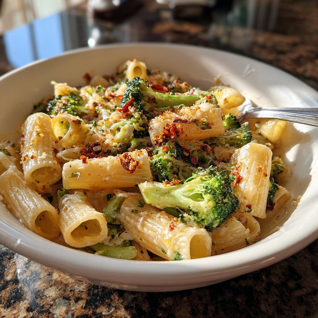 Rigatoni mit Brokkoli und Chili