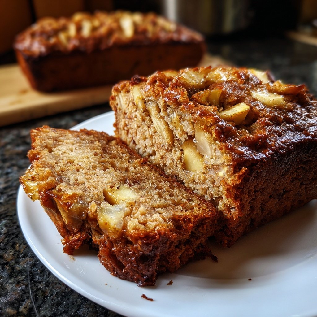 Bananenbrot mit Zimt und Apfel