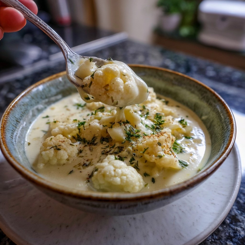 Blumenkohlsuppe mit Sahne