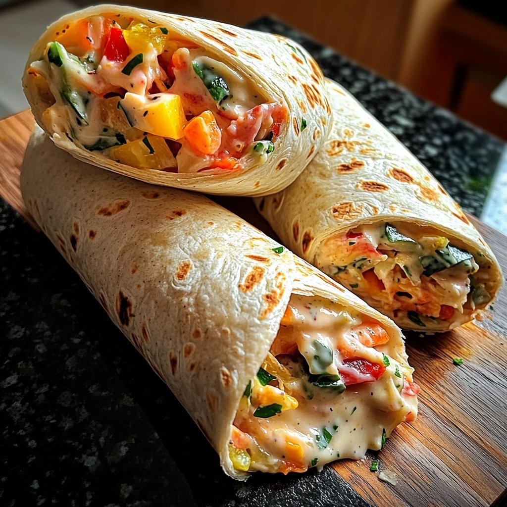 Wraps mit Joghurtsauce