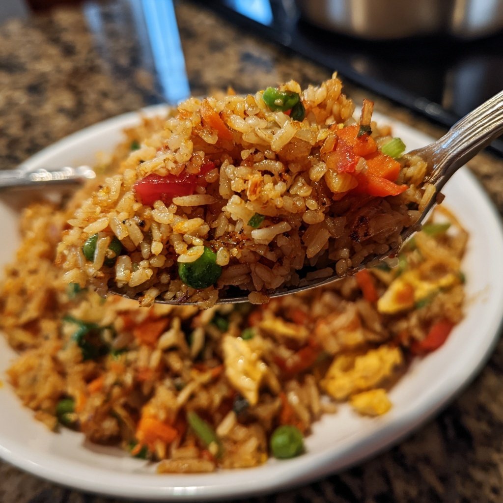 Gebratener Reis mit Ingwer