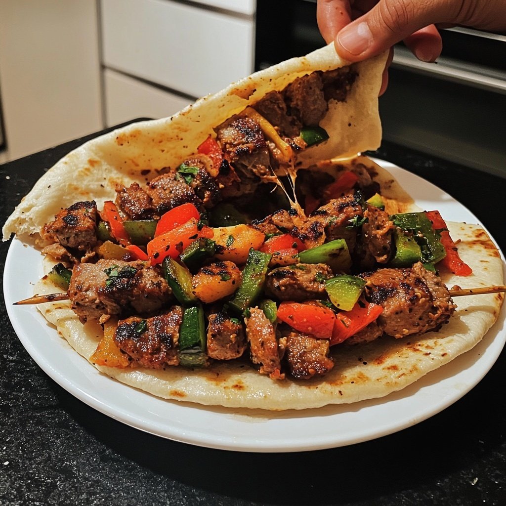 Klassischer Döner Kebab wie vom Imbiss